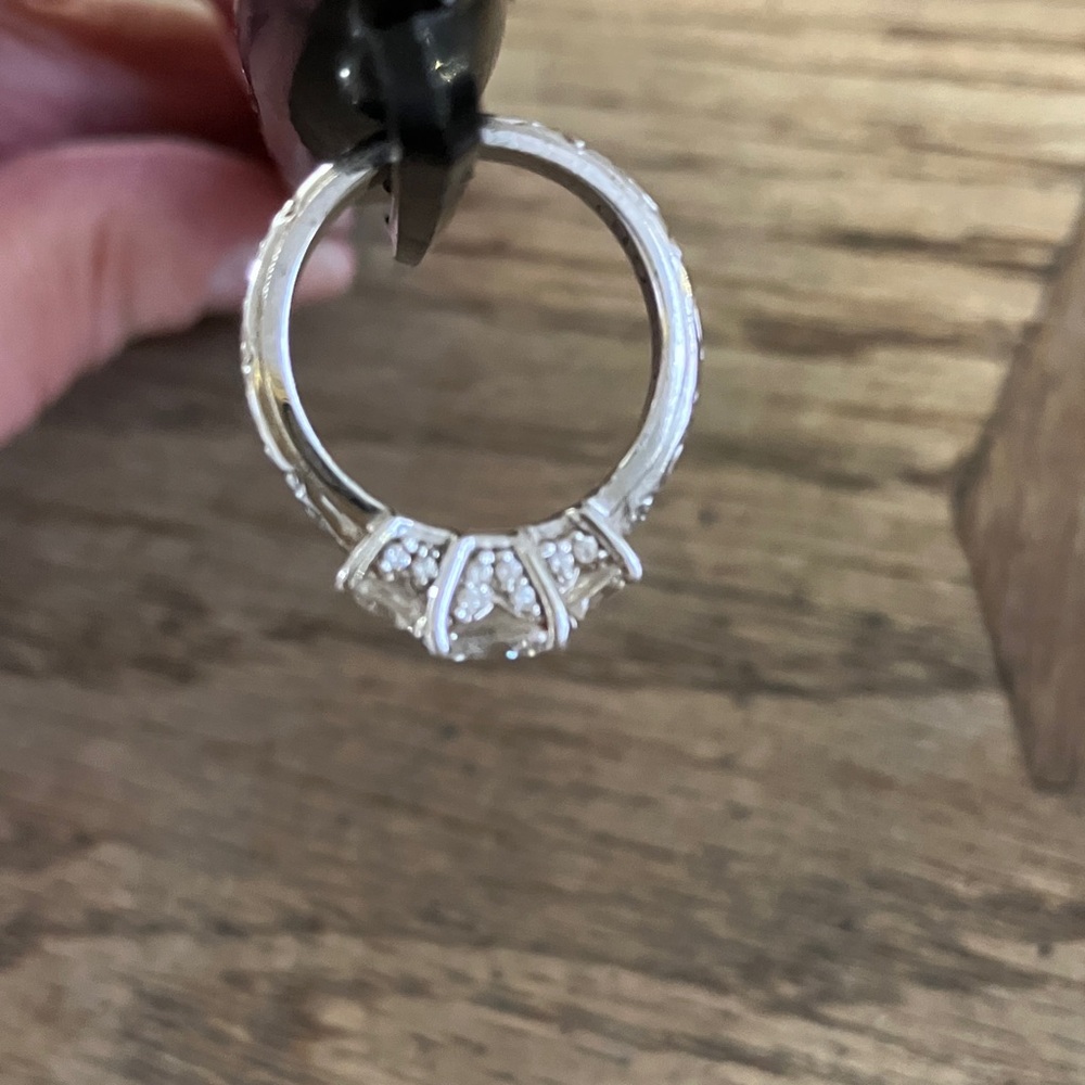 Tacori Ring. Cubic Z. 925 Sterling Silver. - Picture 5 of 6